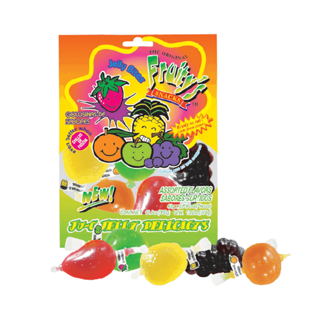 Din Don Fruity's JuC Jelly Fruit Snacks Assorted As Seen On TikTok 30