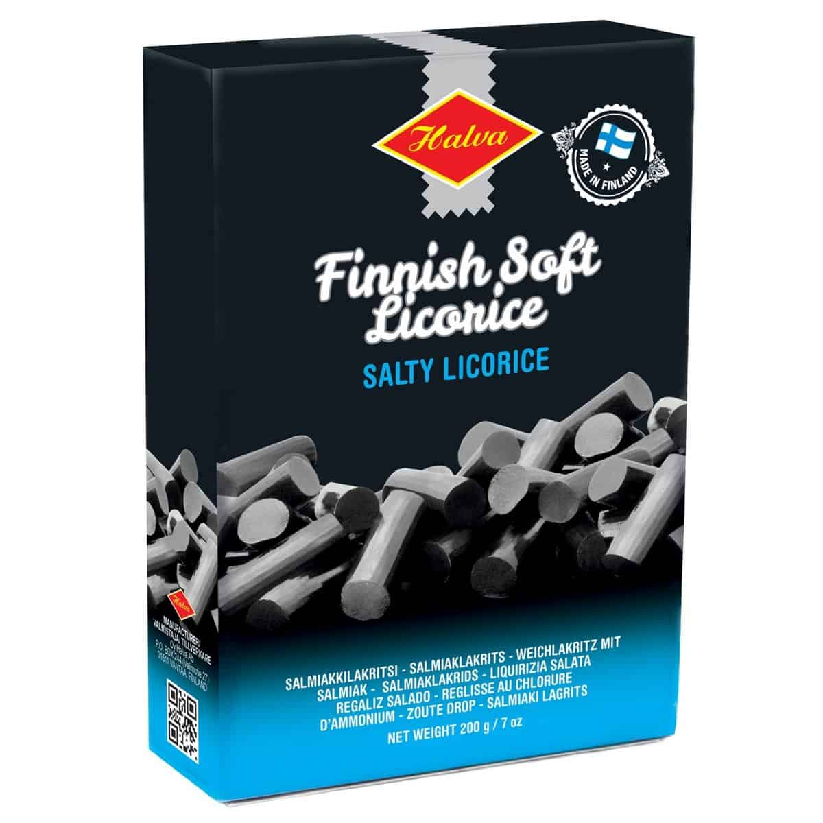 Halva Soft Salty Licorice Dutch 16x200g Pacific Candy Wholesale