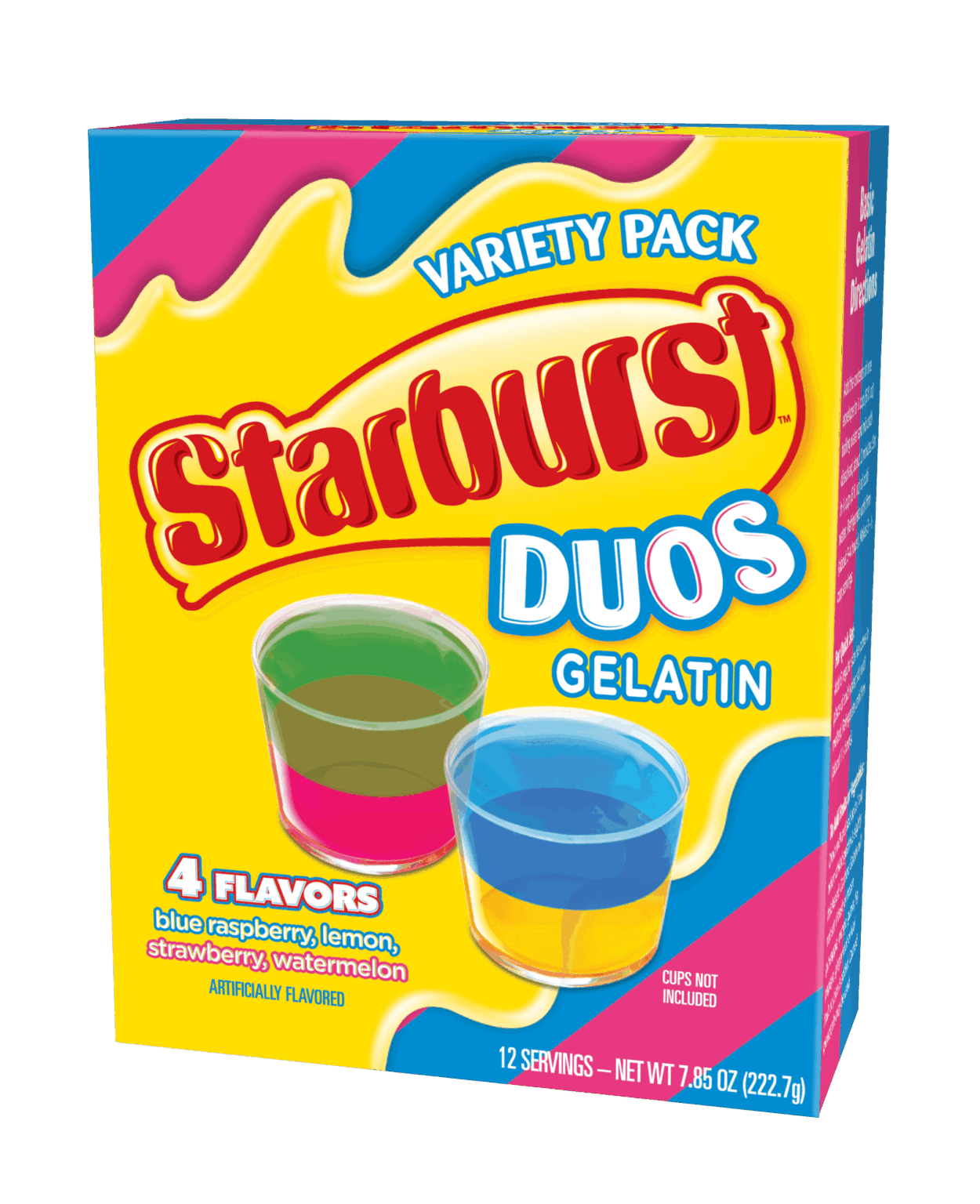 Starburst Gelatin Sugar Free All Pink Strawberry 12x.69oz Pacific