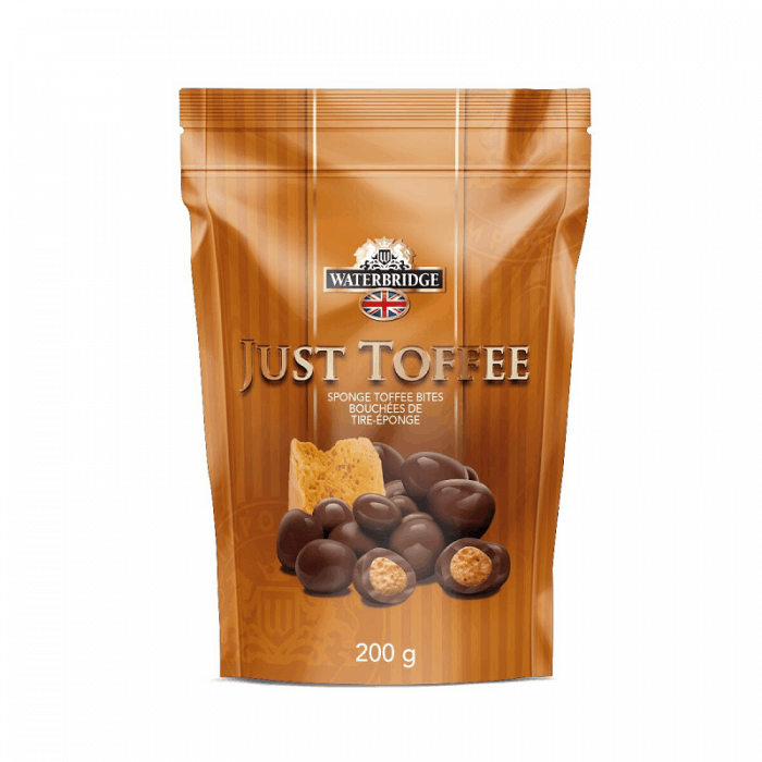 Waterbridge Just Toffee Sponge Toffee Bites 15x200g Pacific Candy