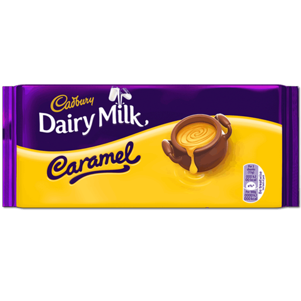 Cadbury Dairy Milk Caramel British 17x180g Pacific Candy Wholesale