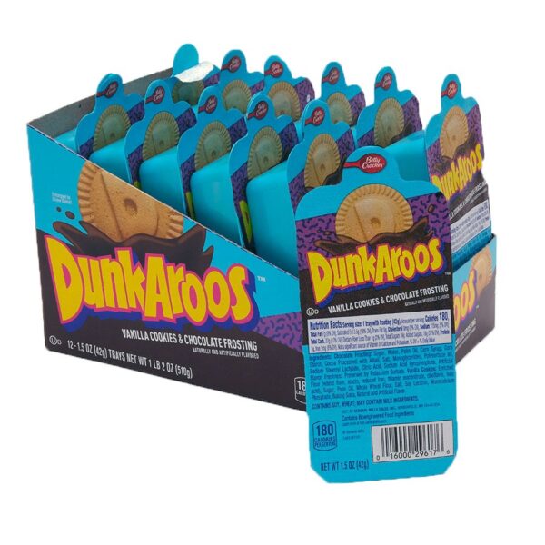 Betty Crocker Dunkaroos Vanilla Cookies With Chocolate Frosting 12×1
