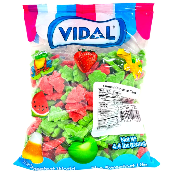 Vidal Christmas Tree Gummies 4.4lb Pacific Candy Wholesale
