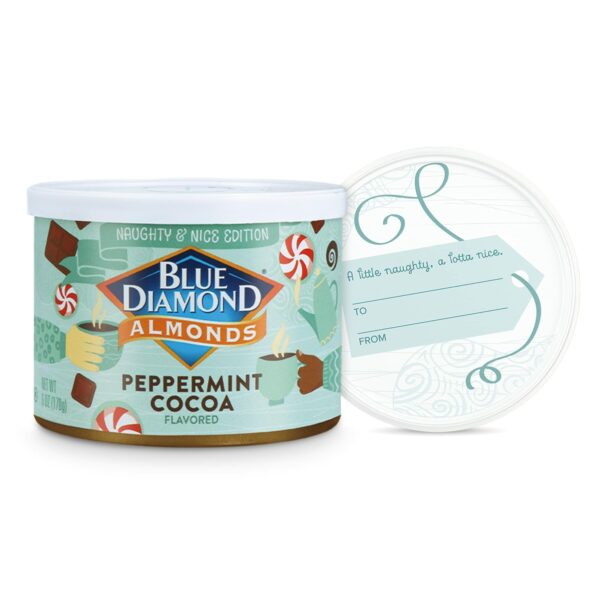 Blue Diamond Almonds Peppermint Cocoa 12x6oz Pacific Candy Wholesale