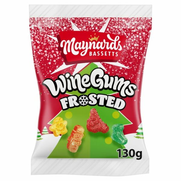 Maynards Bassetts Wine Gums Frosted British 12x130g Pacific Candy
