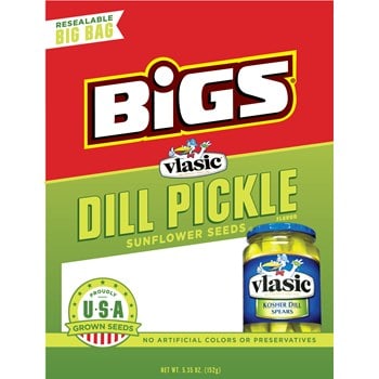 Bigs Sunflower Seeds Vlasic Dill Pickle 12x5.35oz