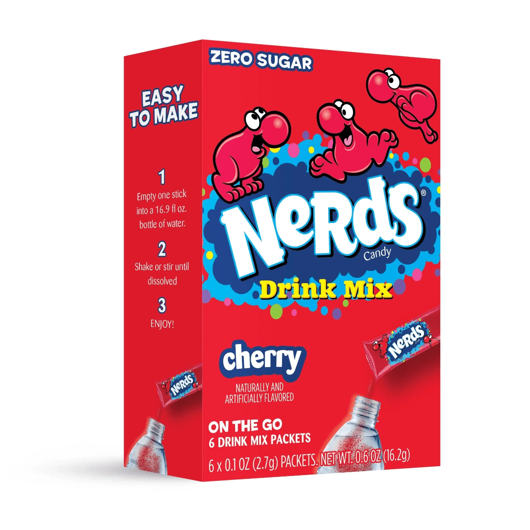 Nerds Drink Mix Single To Go Zero Sugar Cherry 12x6