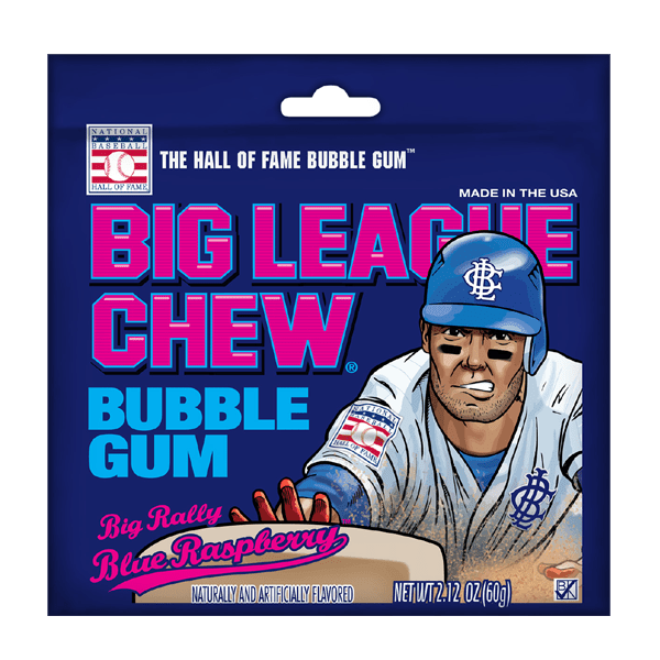Ford Gum Big League Chew Bubble Gum Big Rally Blue Raspberry 12