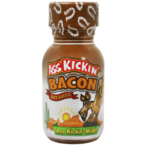 Ass Kickin' Hot Sauce Mini Bottle Bacon 24x0.75oz