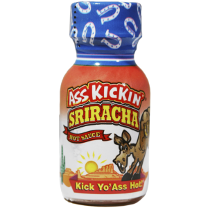 Ass Kickin' Hot Sauce Mini Bottle Sriracha 24x0.75oz