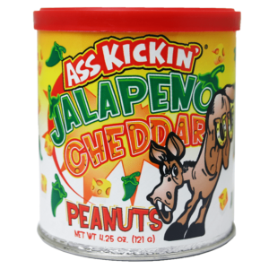 Ass Kickin' Peanuts Jalapeno Cheddar 4.25oz