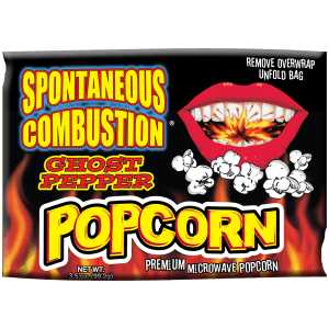 Ass Kickin' Microwave Popcorn Spontaneous Combustion Ghost Pepper 12