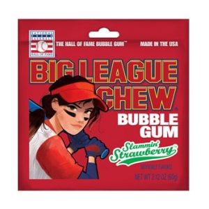 Ford Gum Big League Chew Bubble Gum Slammin' Strawberry 12