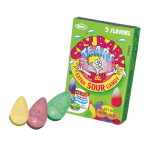 Concord Cry Baby Tears Extra Sour Candy Five Flavours 24x1.98oz