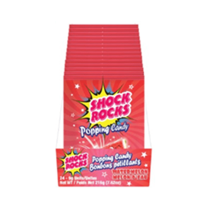 Exclusive Brands Shock Rocks Watermelon Popping Candy 24