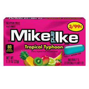 Just Born Mike and Ike Tropical Typhoon Price Marked 24x0.78oz