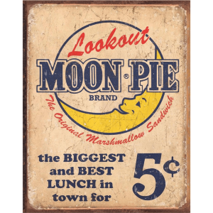 Metal Sign Moon Pie Best Lunch 16"x12.5"