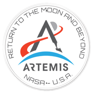Metal Sign NASA Artemis Round 11.75”