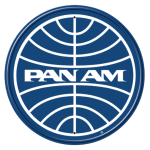 Metal Sign Pan Am Round 11.75”