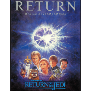 Metal Sign Star Wars Return of Jedi 16"x12.5"