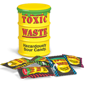 Toxic Waste Sour Candy Drum 12