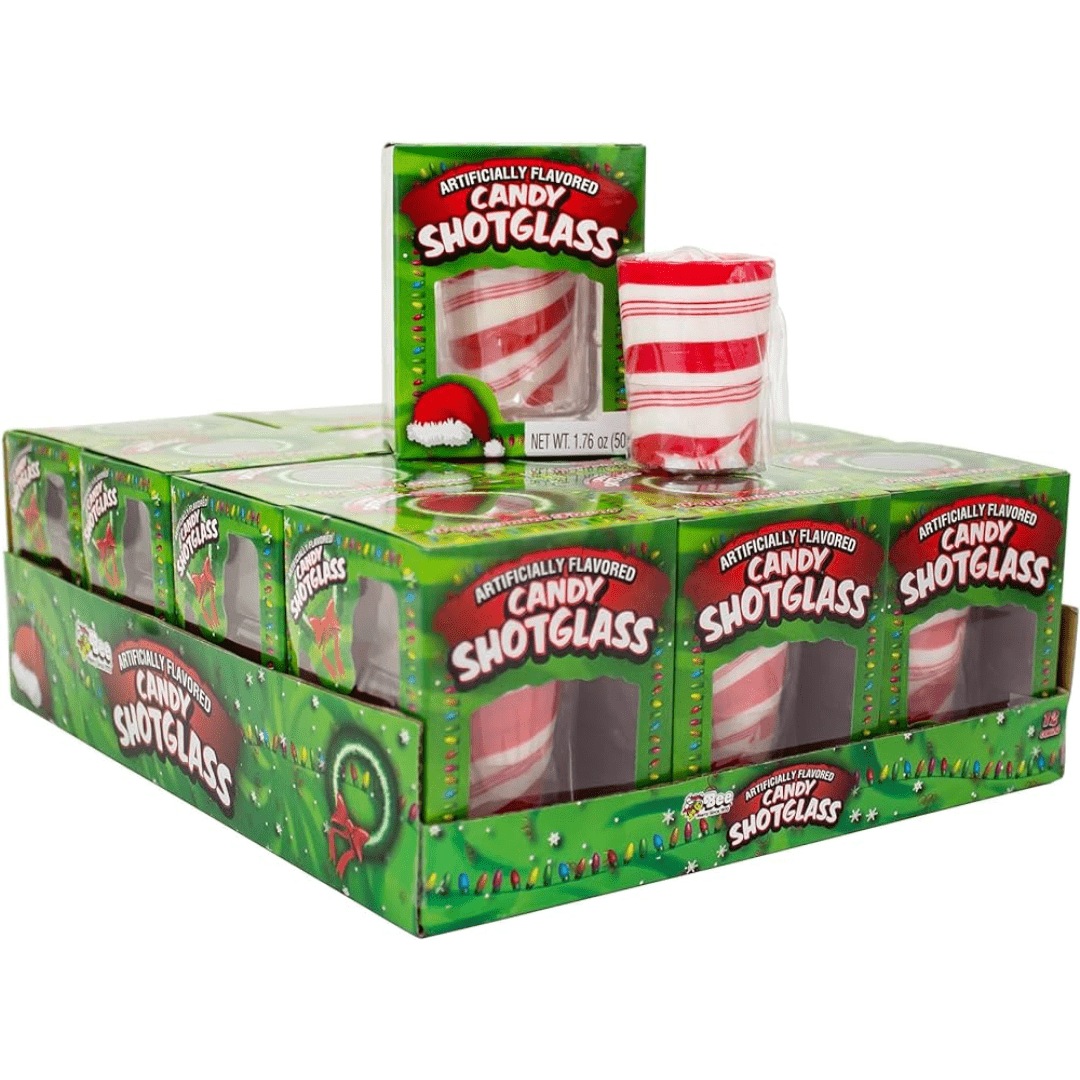 Bee-Candy-Shot-Glass-Christmas-12x1.76oz-min