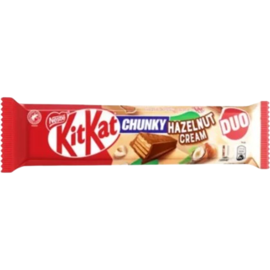 Nestle Kit Kat Chunky Duo Hazelnut Cream British 24x68g