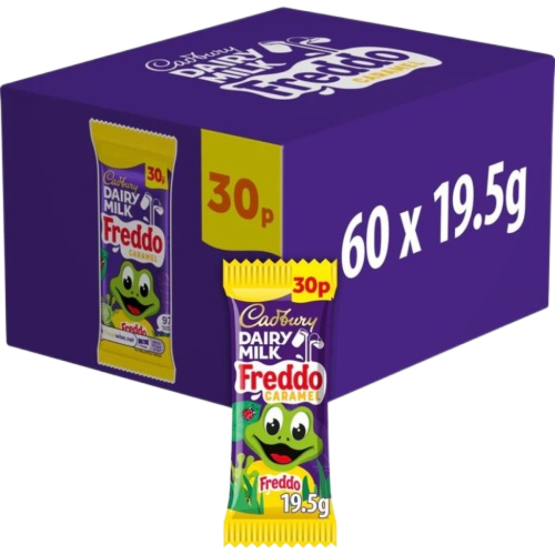 Cadbury Dairy Milk Freddo Caramel Price Marked British 60x19.5g
