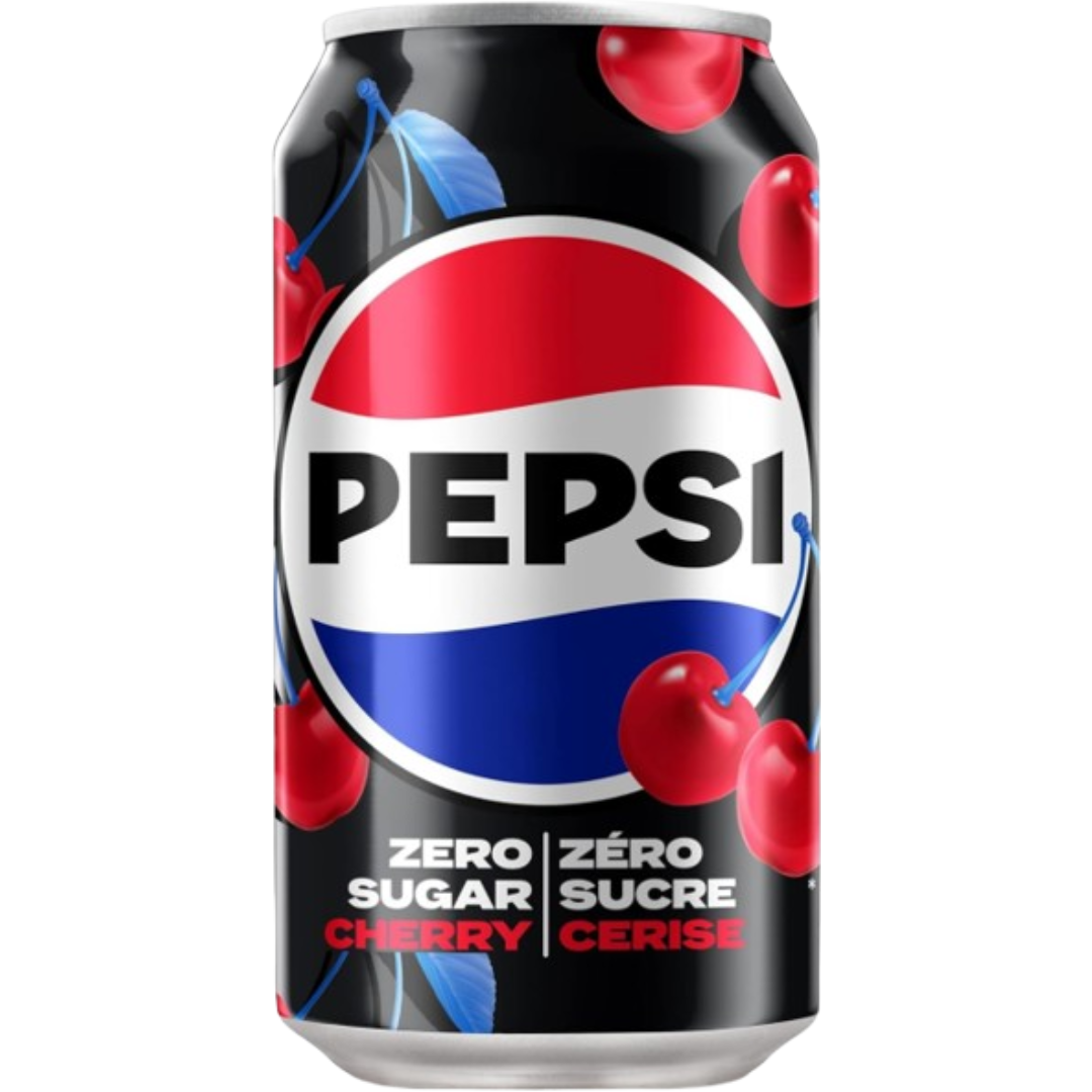 Pepsi Zero Cherry 12x355ml (Best Before August 11 2025)