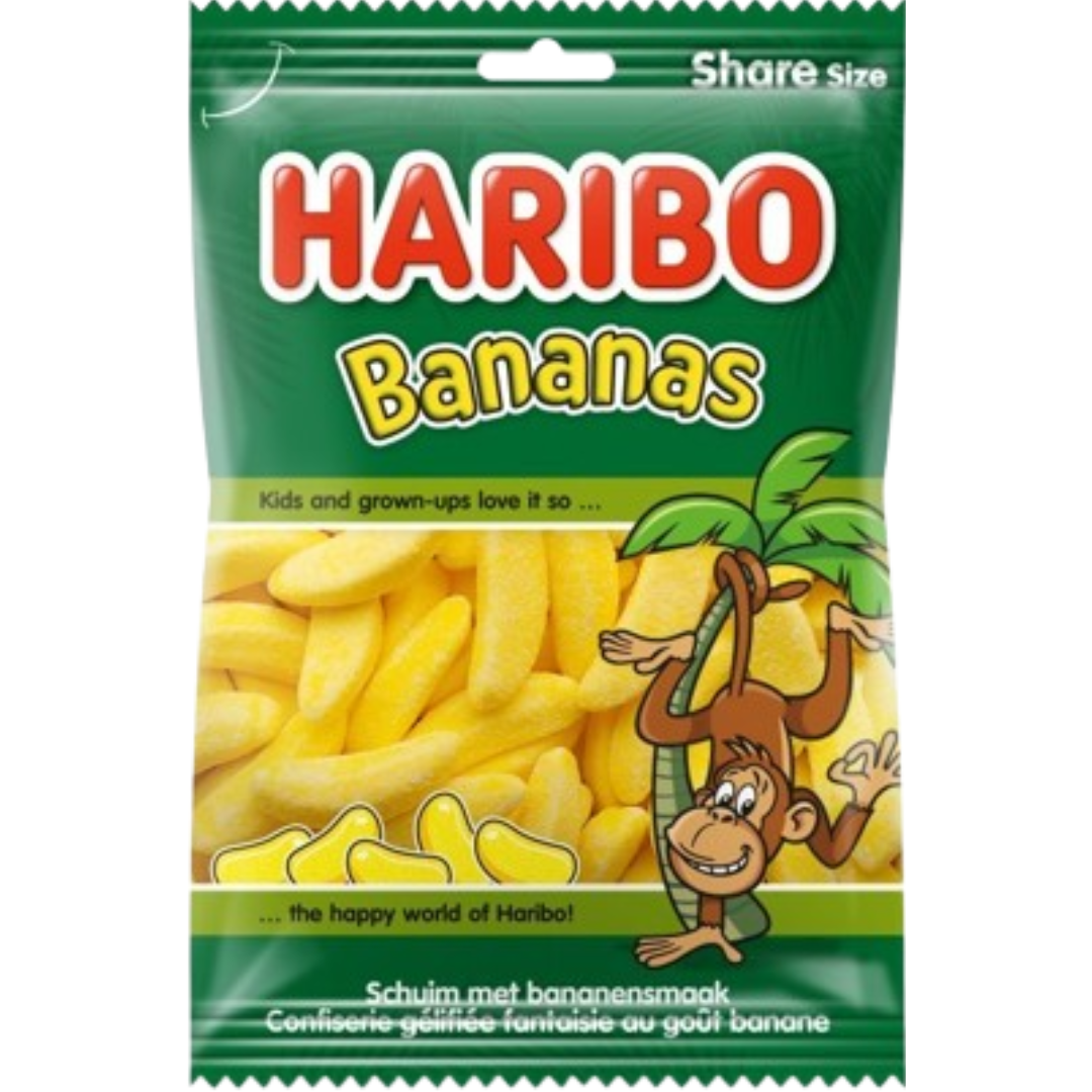 Haribo Bananas Peg Bag 8x240g