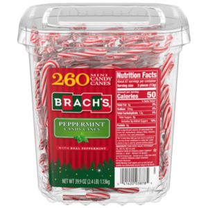 Ferrara Brach's Bobs Mini Candy Canes Tub 260x15oz