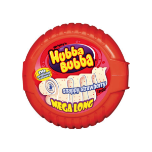 Hubba Bubba Snappy Strawberry Mega Long Bubble Tape British 12