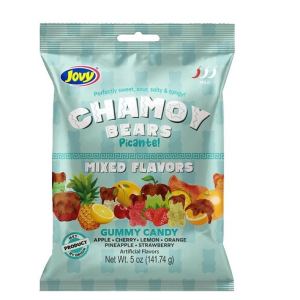 Jovy Chamoy Gummy Bear Mixed Flavors Peg Bag 8x5oz