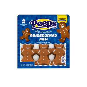 Just Born Peeps Gingerbread Men Six Pack Christmas 12x3oz
