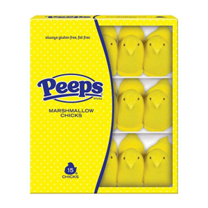 Just Born Peeps Marshmallow Chicks Yellow Fifteen Pack Easter 18x4.5oz