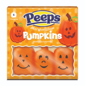 Just Born Peeps Marshmallow Pumpkins Six Pack Halloween 12x3oz