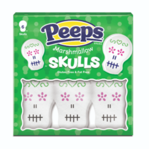 Just Born Peeps Marshmallow Skulls Six Pack Halloween 12x3oz