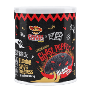 Mister Potato Limited Edition Ghost Pepper Black Crisps Malaysia 24x45g