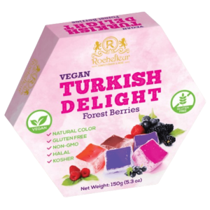 Rochefleur Vegan Turkish Delight Forest Berries 8x5.3oz