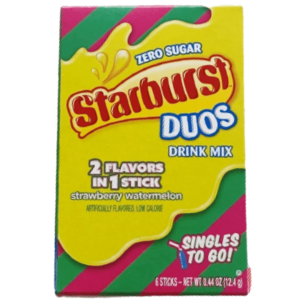 Starburst Duos Singles To Go Strawberry Watermelon Six Pack 12