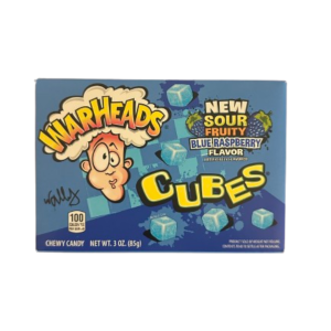Warheads Blue Raspberry Cubes Theater Box 12x3oz