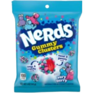 Ferrara Nerds Gummy Clusters Very Berry Value Peg Bag 12x3oz