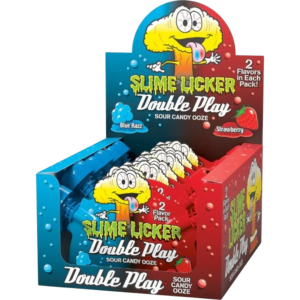 Slime Licker Double Play Blue Razz & Strawberry 12x1.4oz