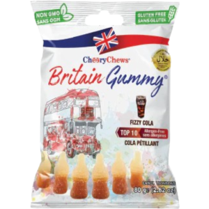Britain Gummy Fizzy Cola Peg Bag 12x80g