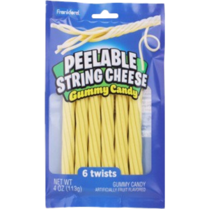 Frankford Peelabele String Cheese Gummy Candy 12x4oz