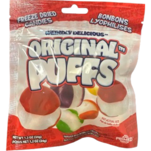 Weirdley Delicious Original Puffs Peg Bag 12x34g