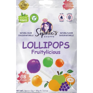 Sophie's Lollipops Fruityllcious 24x96g