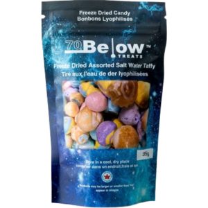 70 Below Treats Freeze Dried Salt Water Taffy Assorted 12x35g