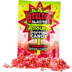 Koko's Boulder Blast Sour Strawberry Popping Candy 24