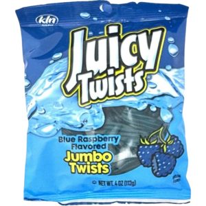 Juicy Twists Blue Raspberry Peg Bag 12x4oz